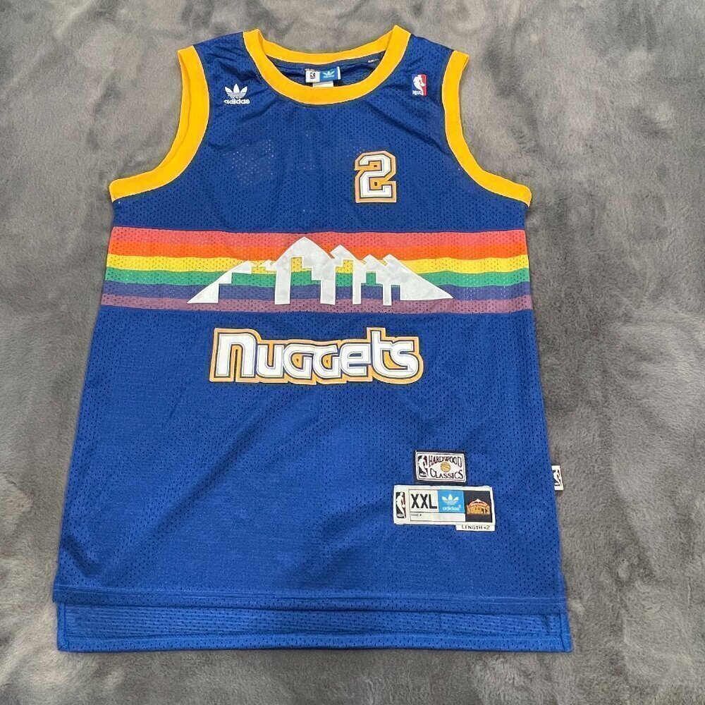 Adidas denver nuggets English jersey size 2XL